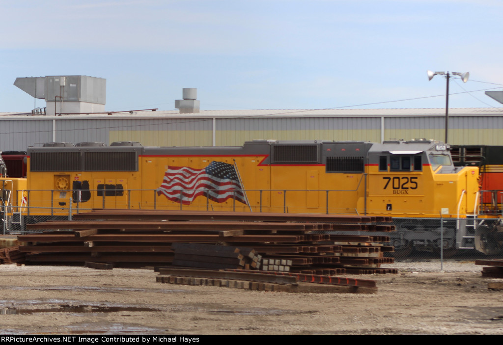 Former UP SD70 at MEI